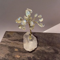 Clear Quartz Crystal Tree Set On Clear Quartz Base