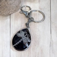 Dragon Fly Key Ring - Amethyst 