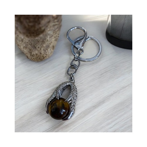 Claw Key Ring - Tiger Eye